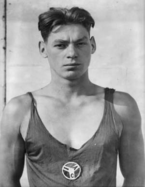 Az ötszörös olimpiai bajnok Johnny Weismüller