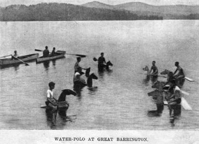 Vízilabda mérkőzés 1897-ből, Great Barrington, Massachusetts, USA
