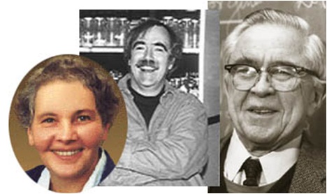 Nüsslein-Vollhard, Wieschaus és Lewis, az 1995-ös orvosi Nobel-díj jutalmazottjai